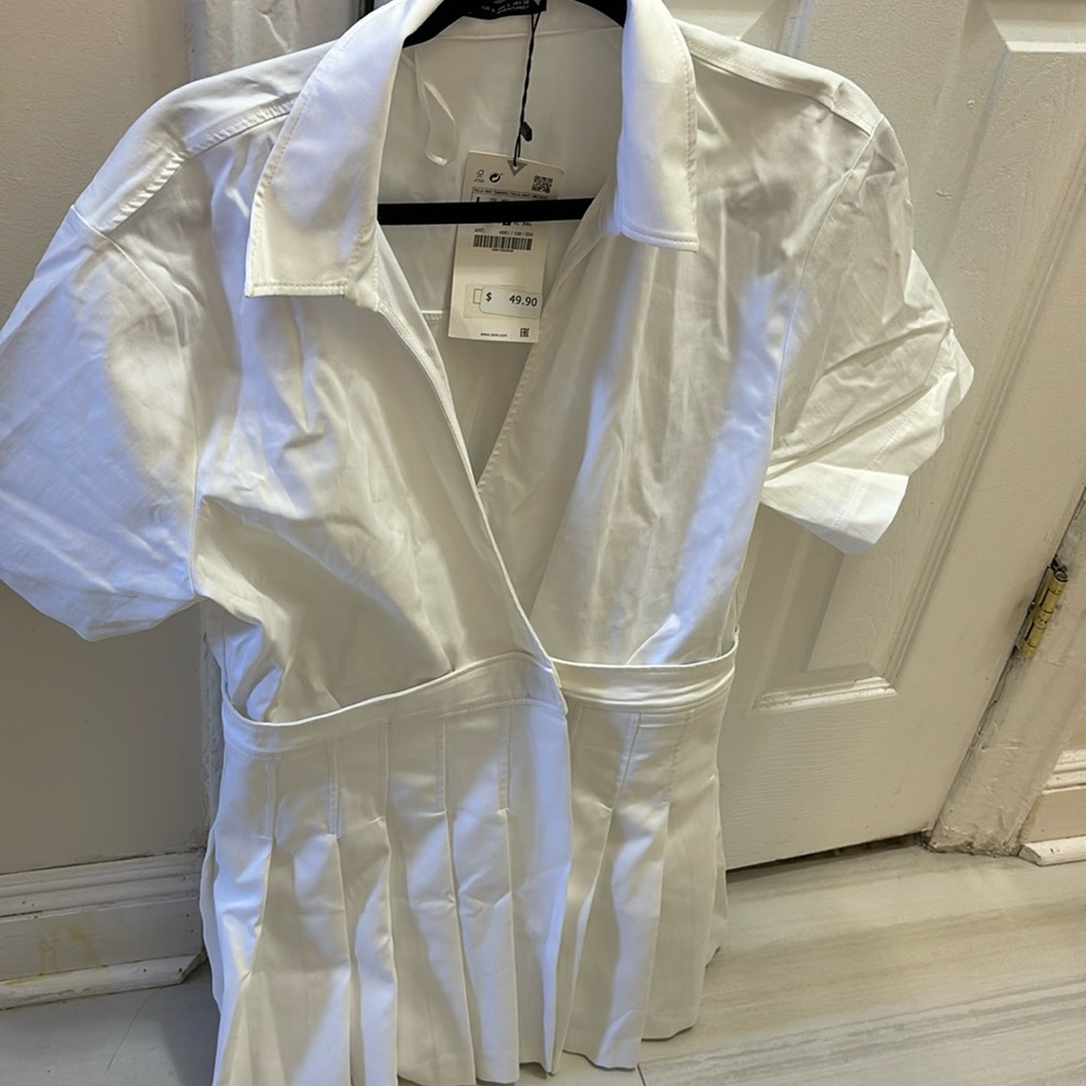 White tennis skirt dress